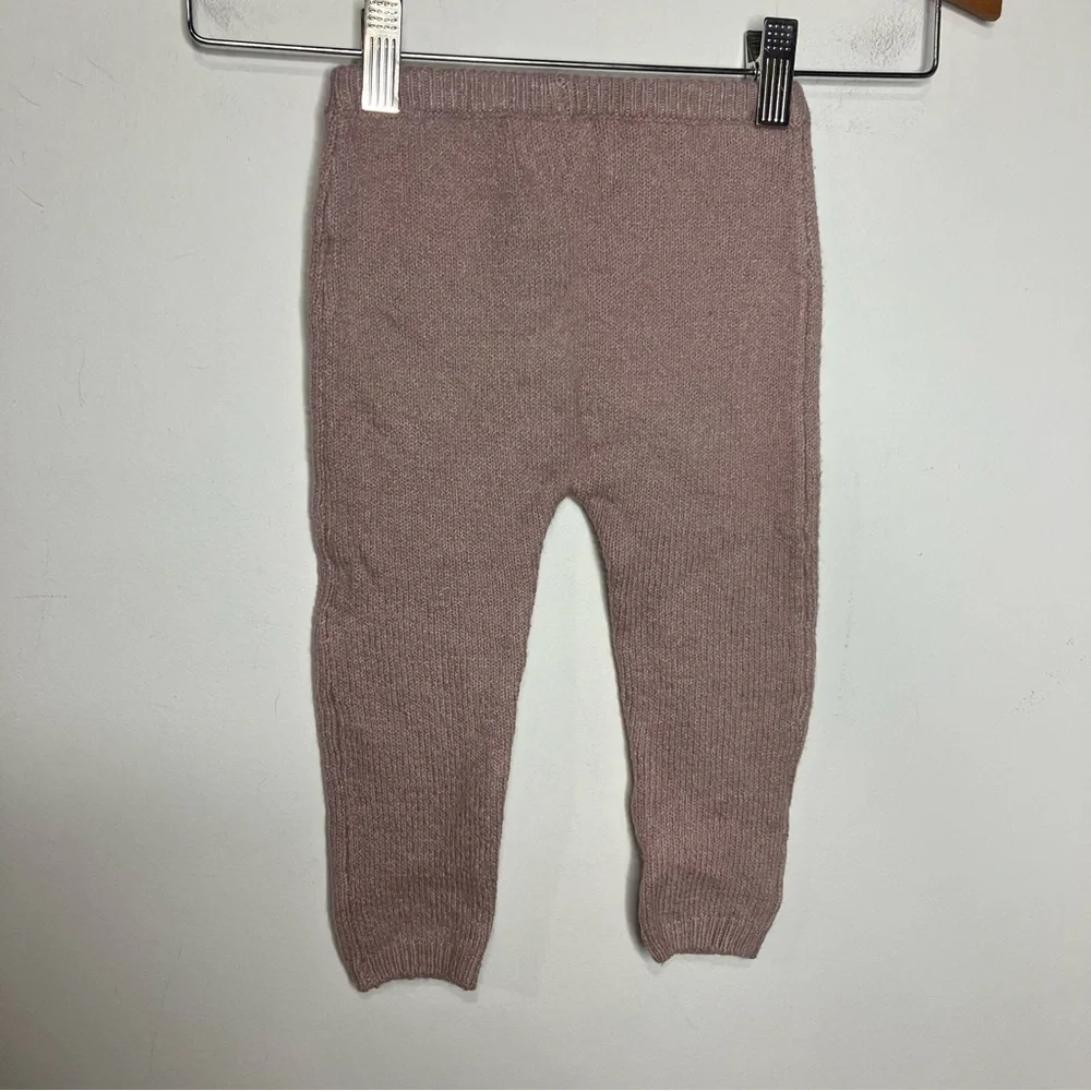 Old Navy‎ Pointelle-knit sweater set dusty rose baby size 18-24 mo